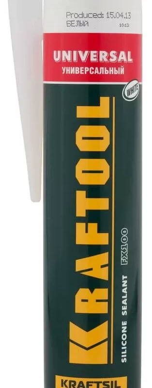 Герметик силиконовый  белый, универсальный,