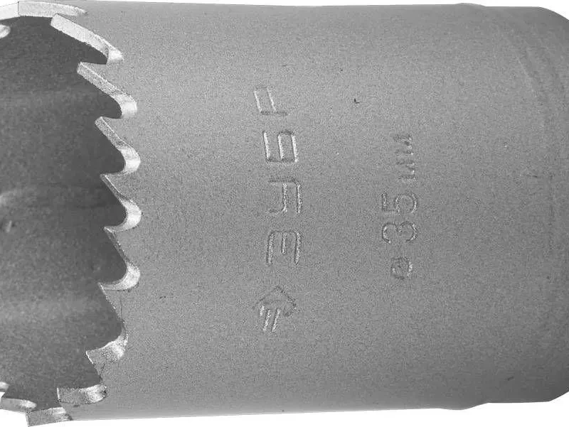 Коронка биметаллическая, быстрорежущая сталь, глубина сверления до