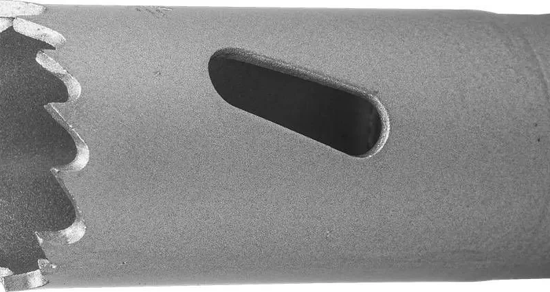 Коронка биметаллическая, быстрорежущая сталь, глубина сверления до