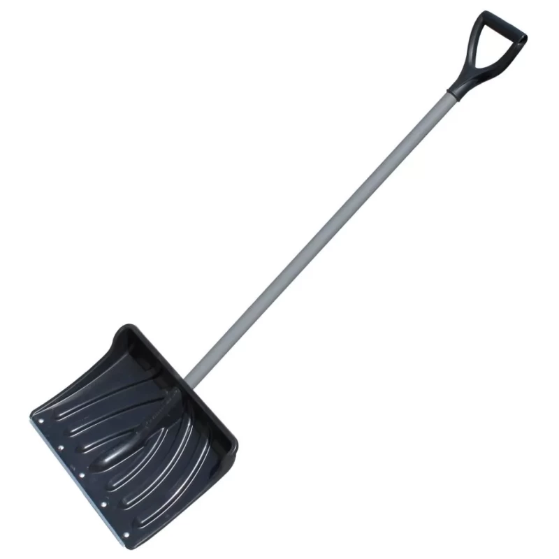 Лопата снеговая пластиковая с алюминиевой ручкой КРЕПЫШ