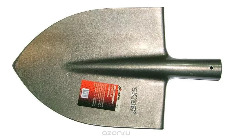 Лопата универсальная мини с деревянным черенком , рельсовая сталь