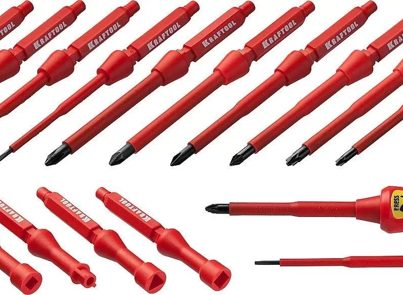 Набор "Х-Drive ELECTRO": Высоковольтные отвертки, сменные стержни, ключи специальные, до