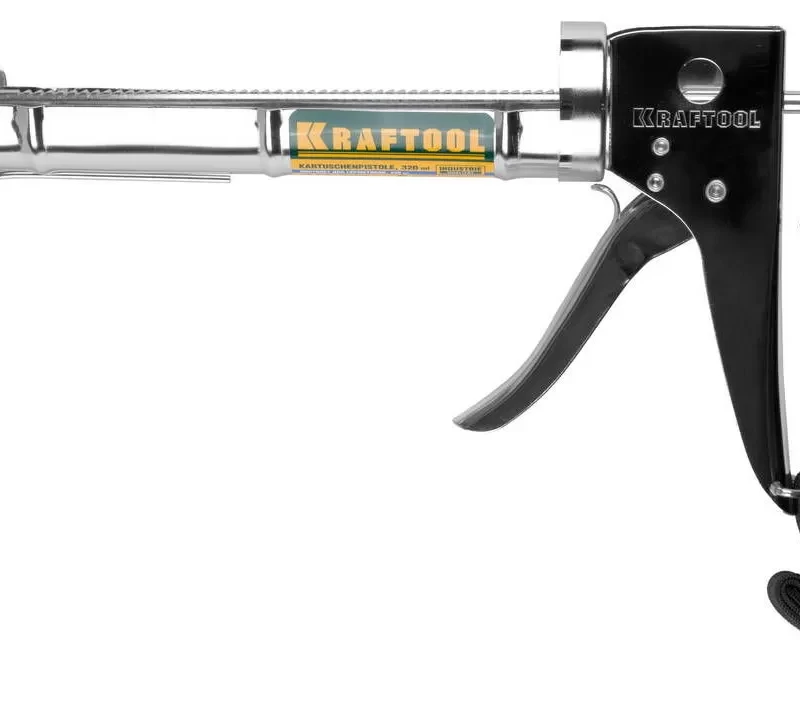 Пистолет для герметика  "C-Kraft" полукорпусной, хромированный,