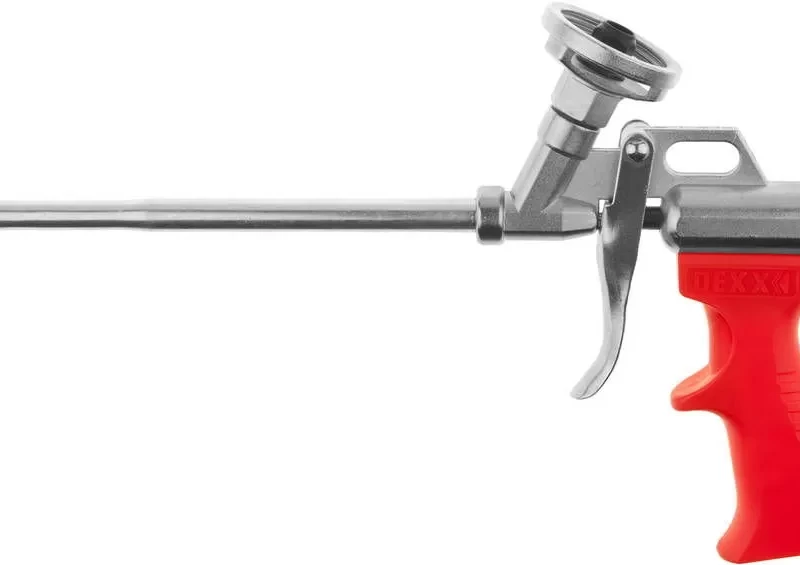 Пистолет  для монтажной пены, металлический корпус,