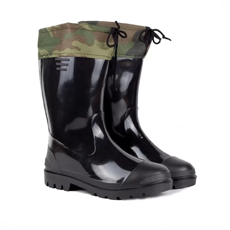 Сапоги резиновые из ПВХ с надставкой и чулком, размер