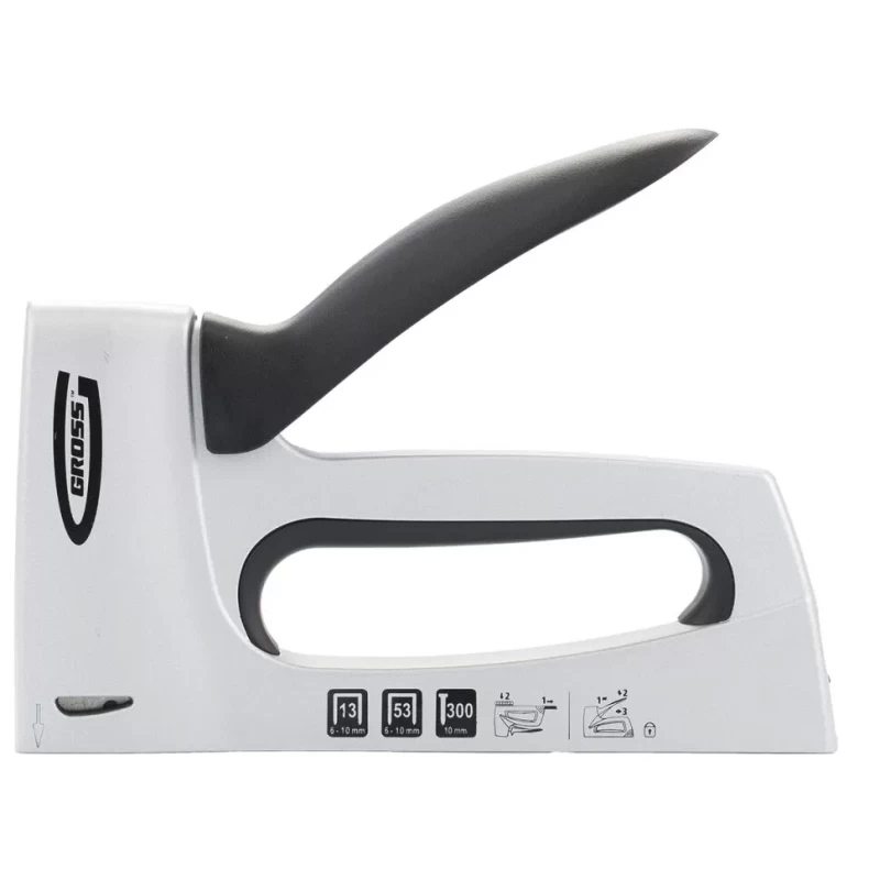 Степлер мебельный, алюминиевый корпус, тип скобы