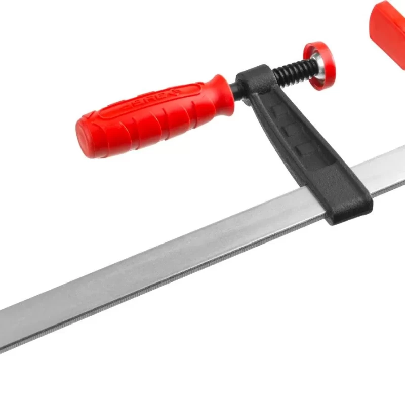 Струбцина  "МАСТЕР", тип "F", пластмассовая ручка, стальная закаленная рейка,